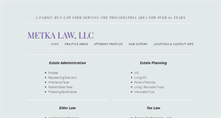 Desktop Screenshot of metkalaw.com
