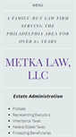 Mobile Screenshot of metkalaw.com