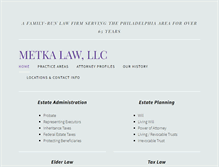 Tablet Screenshot of metkalaw.com
